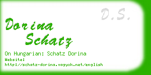 dorina schatz business card